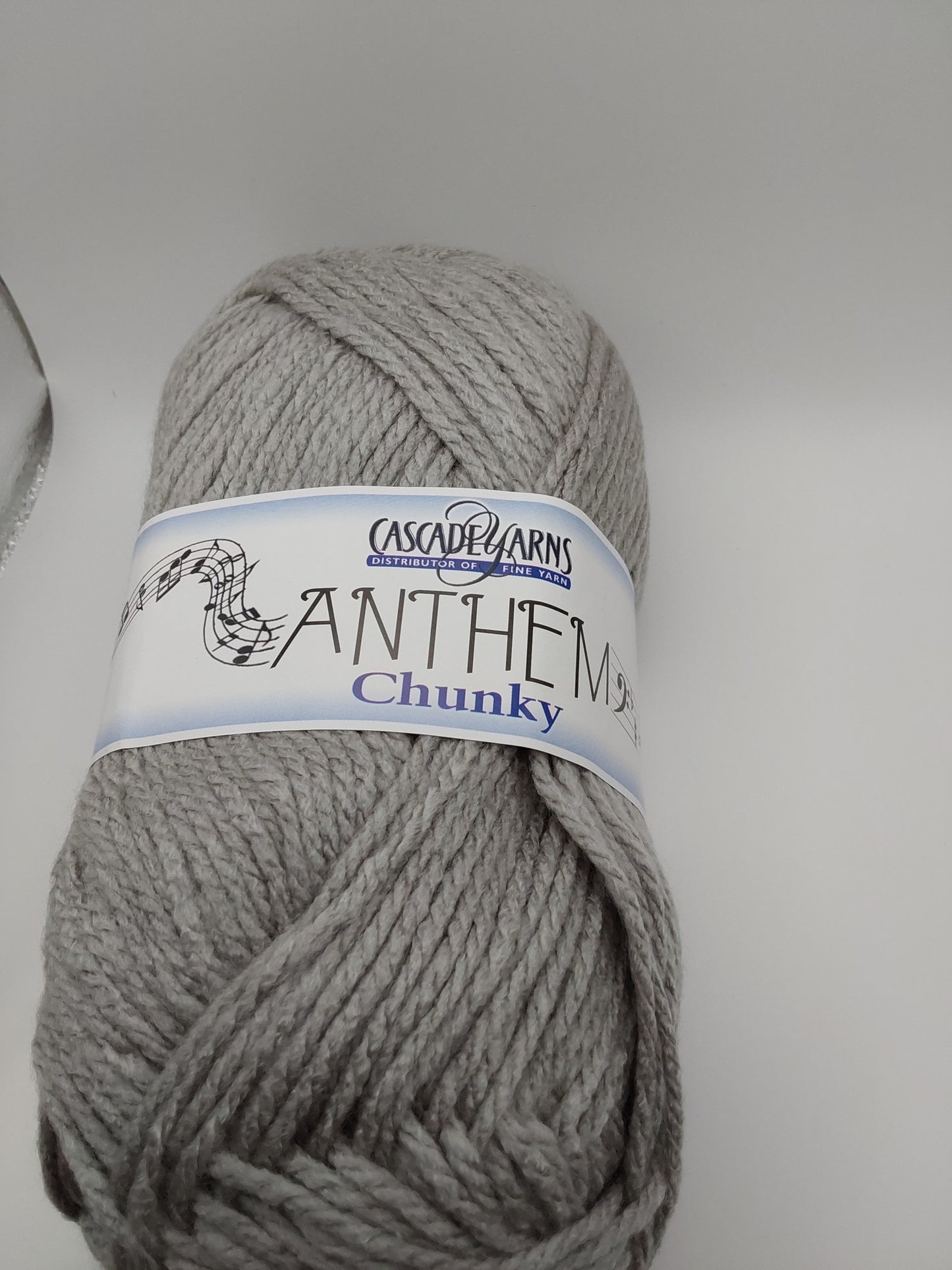 Cascade Yarns Anthem Chunky Bulky weight yarn Silver