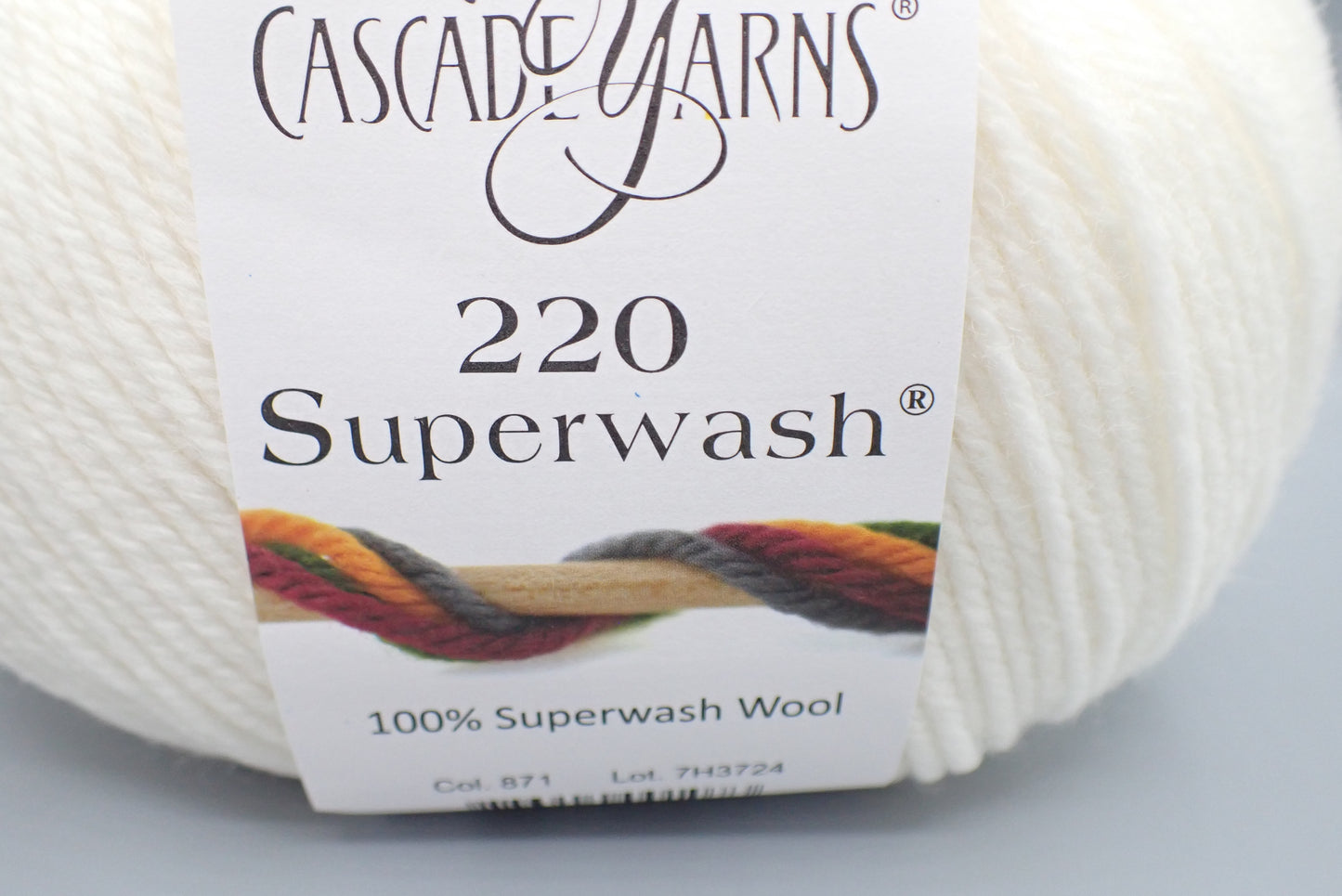 Cascade Yarns 220 Superwash DK weight White