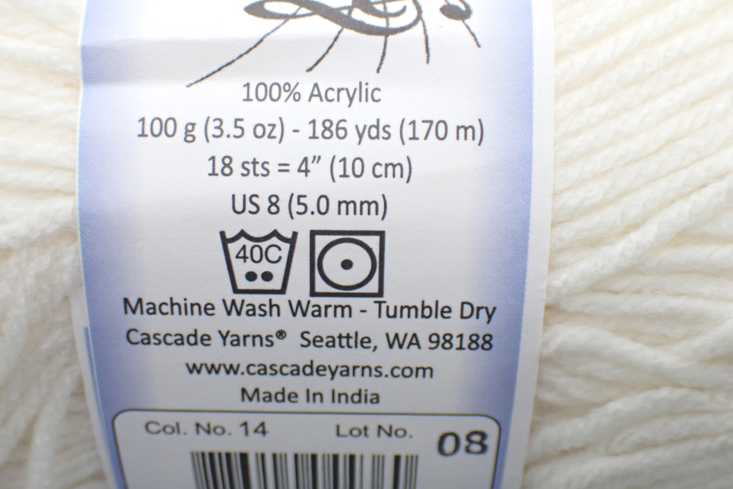 Cascade Yarns Anthem Worsted weight Cream