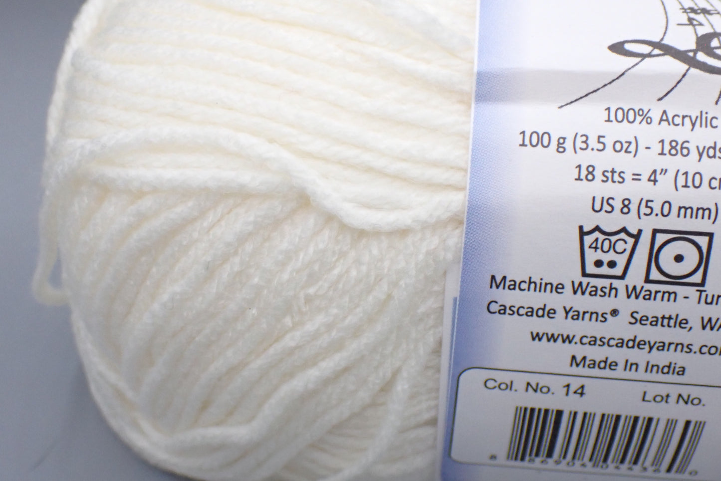 Cascade Yarns Anthem Worsted weight Cream