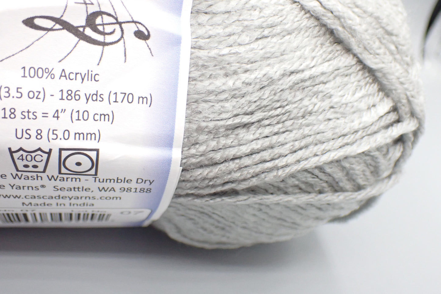 Cascade Yarns Anthem Worsted weight Silver