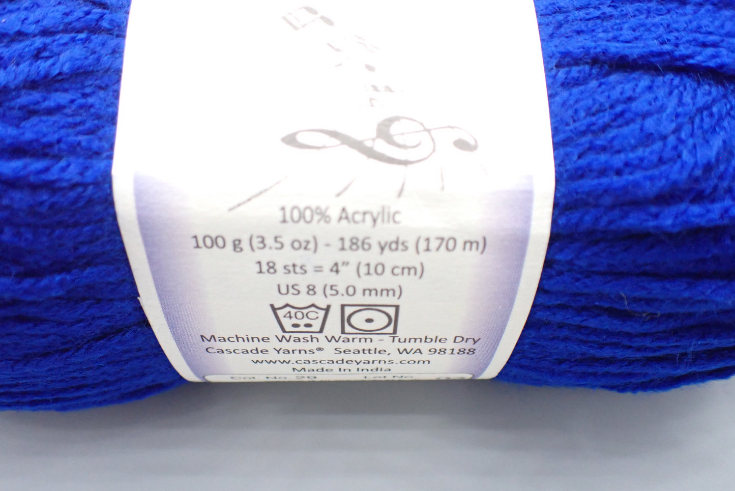 Cascade Yarns Anthem Worsted weight Cobalt