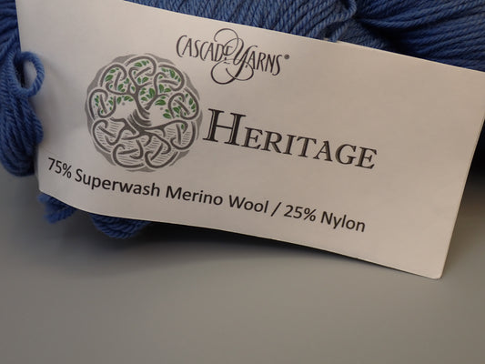 Cascade Yarns Heritage Fingering weight Denim