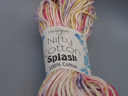 Cascade Yarns Nifty Cotton Splash Worsted weight Petunia