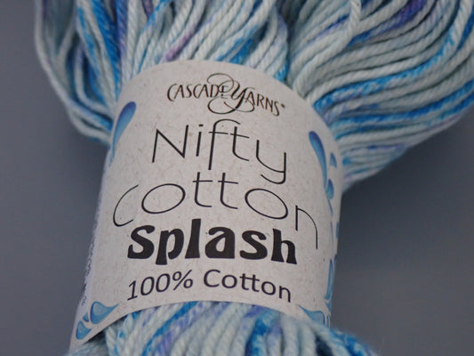 Cascade Yarns Nifty Cotton Splash Worsted weight Hydrangea