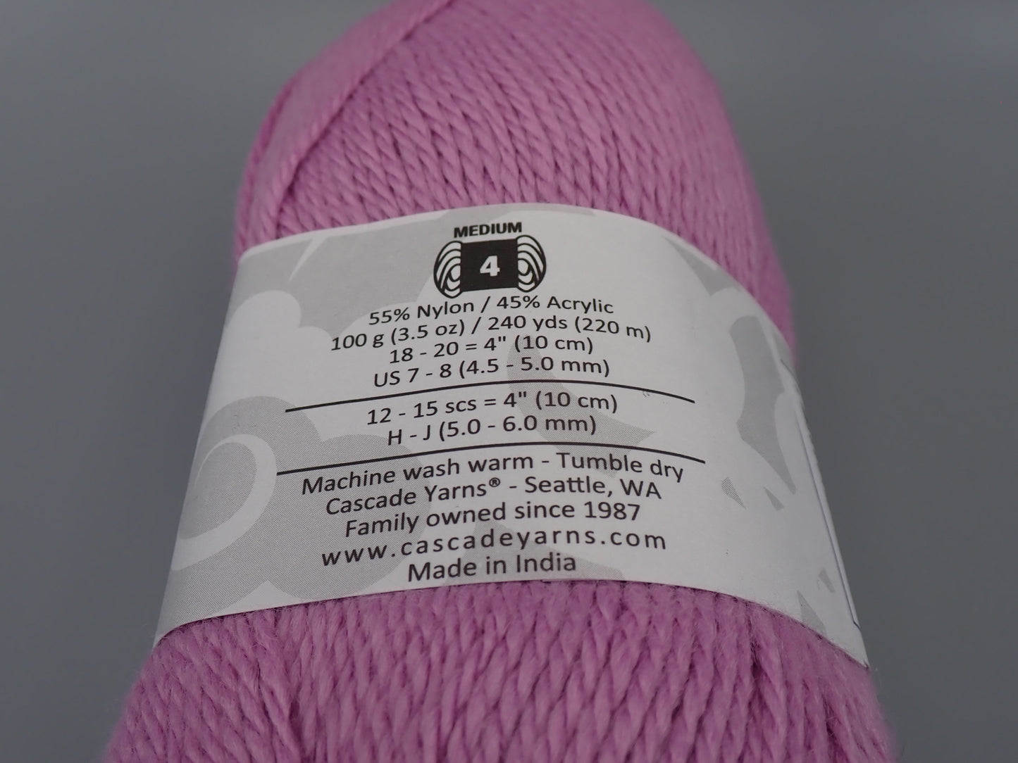 Cascade Yarns Cherub Aran Worsted weight Lavender Mist