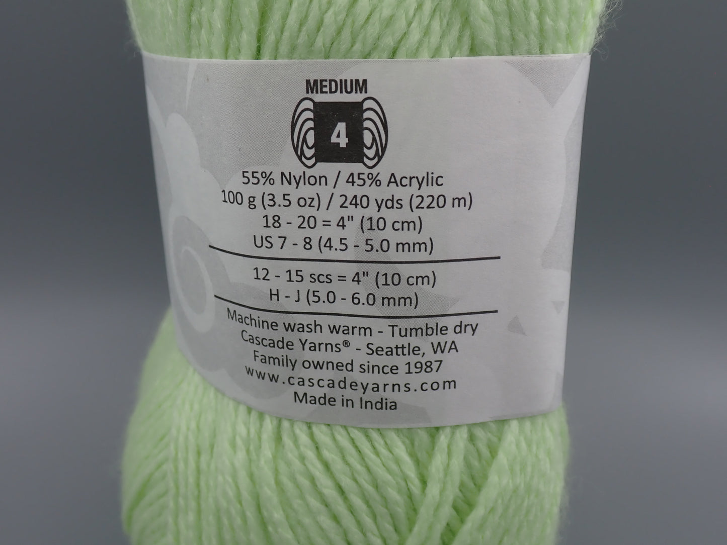 Cascade Yarns Cherub Aran Worsted weight Lime Chiffon