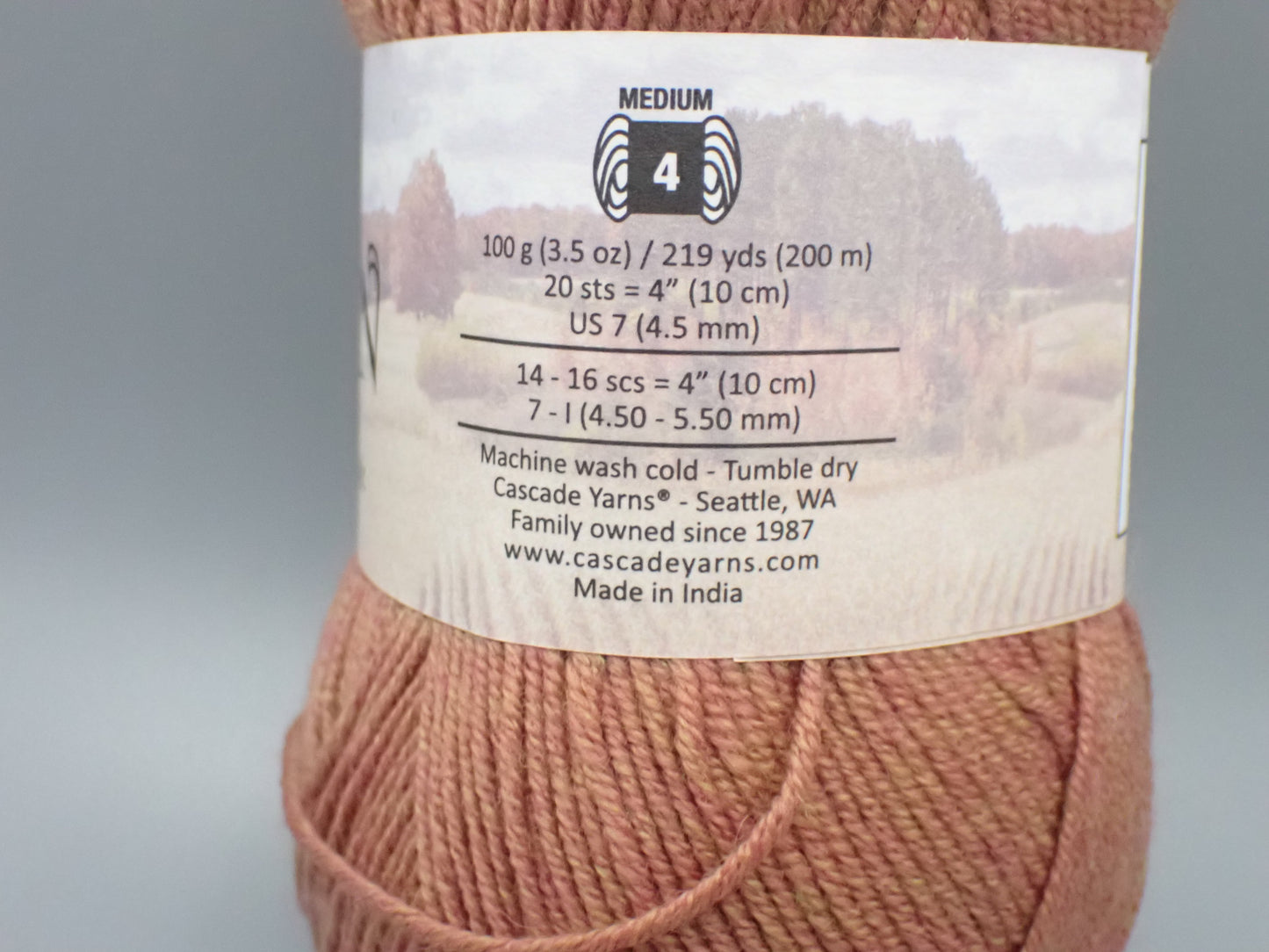 Cascade Yarns Elysian DK weight Amber Heather
