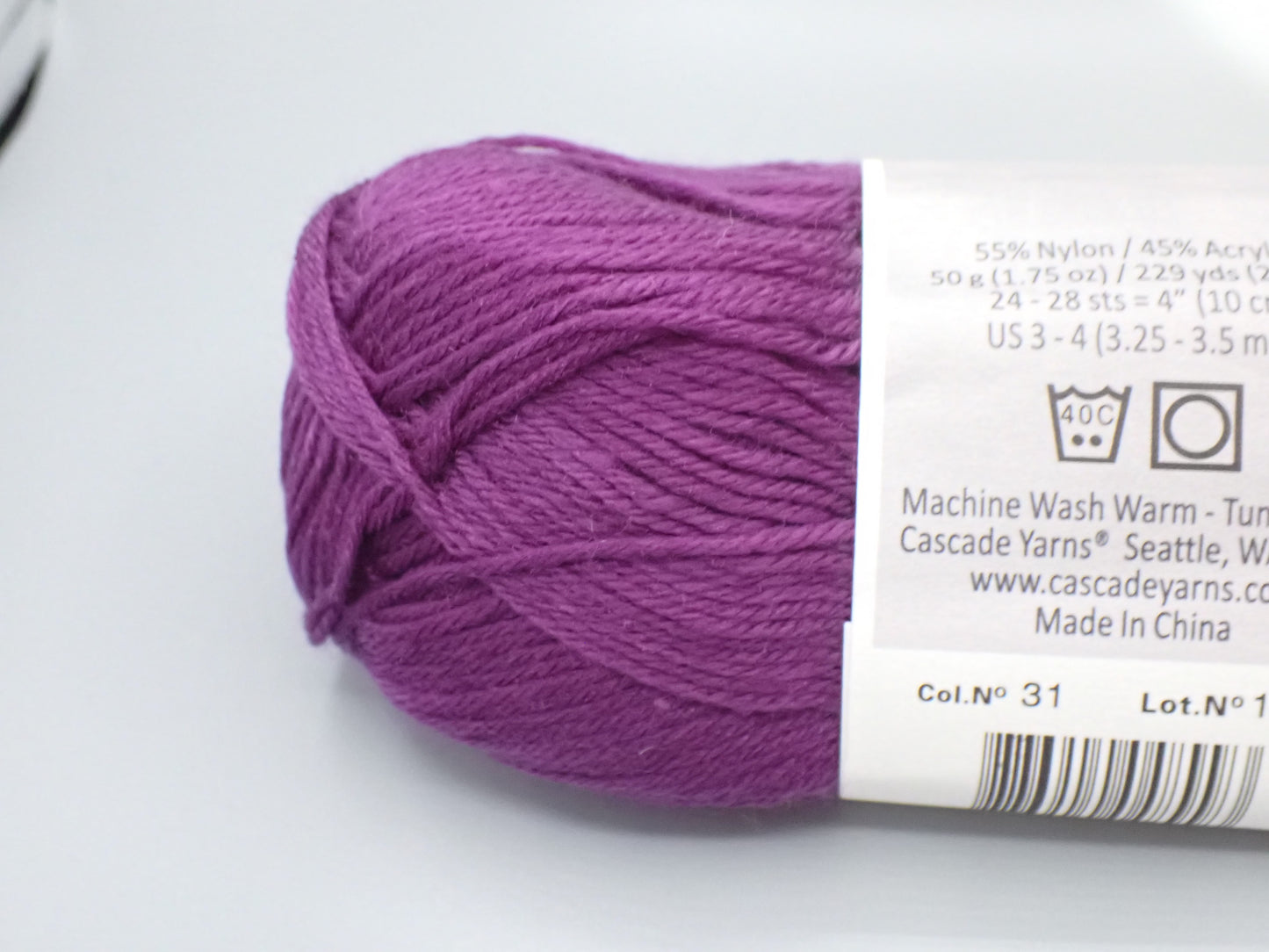 Cascade Yarns Cherub Baby Sock weight Italian Plum