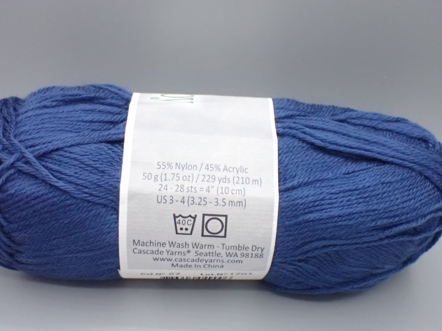Cascade Yarns Cherub Baby Sock weight Navy