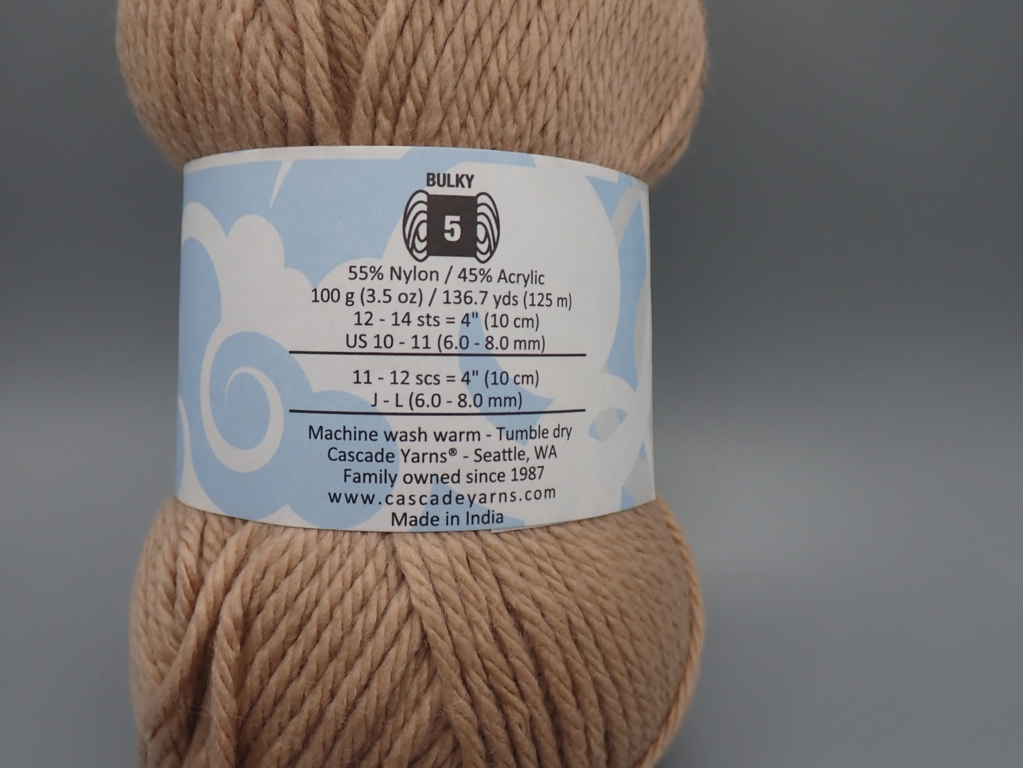 Cascade Yarns Cherub Chunky Bulky weight Ginger Root