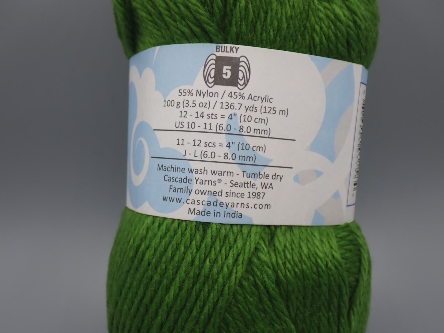 Cascade Yarns Cherub Chunky Bulky weight Cactus