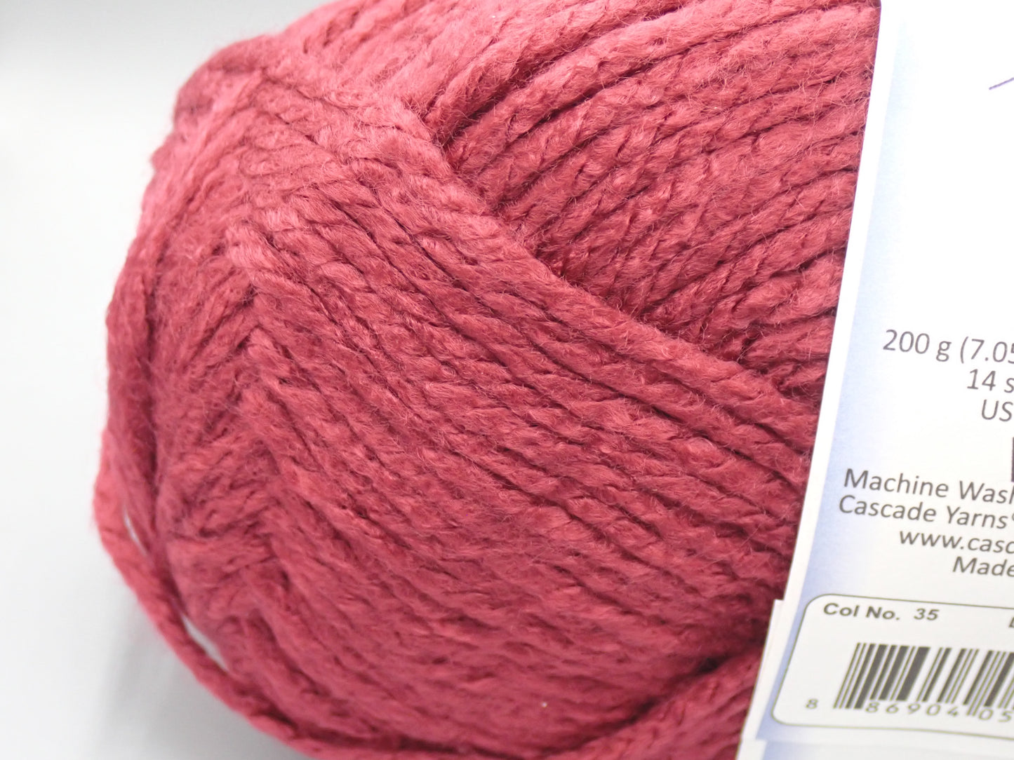 Cascade Yarns Anthem Chunky Bulky weight yarn Raspberry