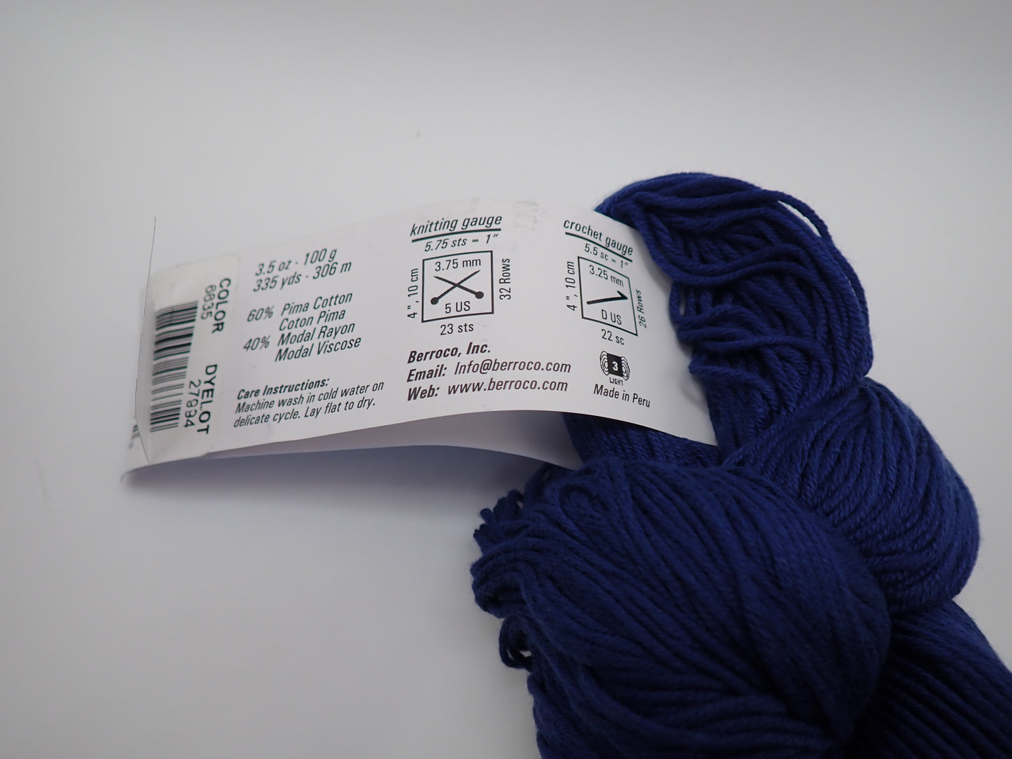 Berroco Modern Cotton DK weight Goddard