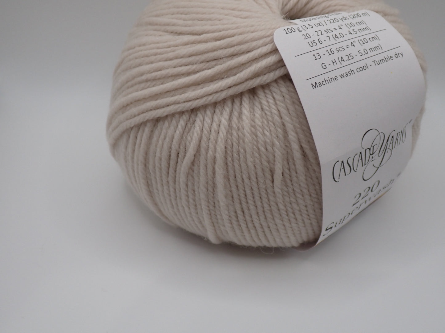 Cascade Yarns 220 Superwash DK weight Frosted Almond