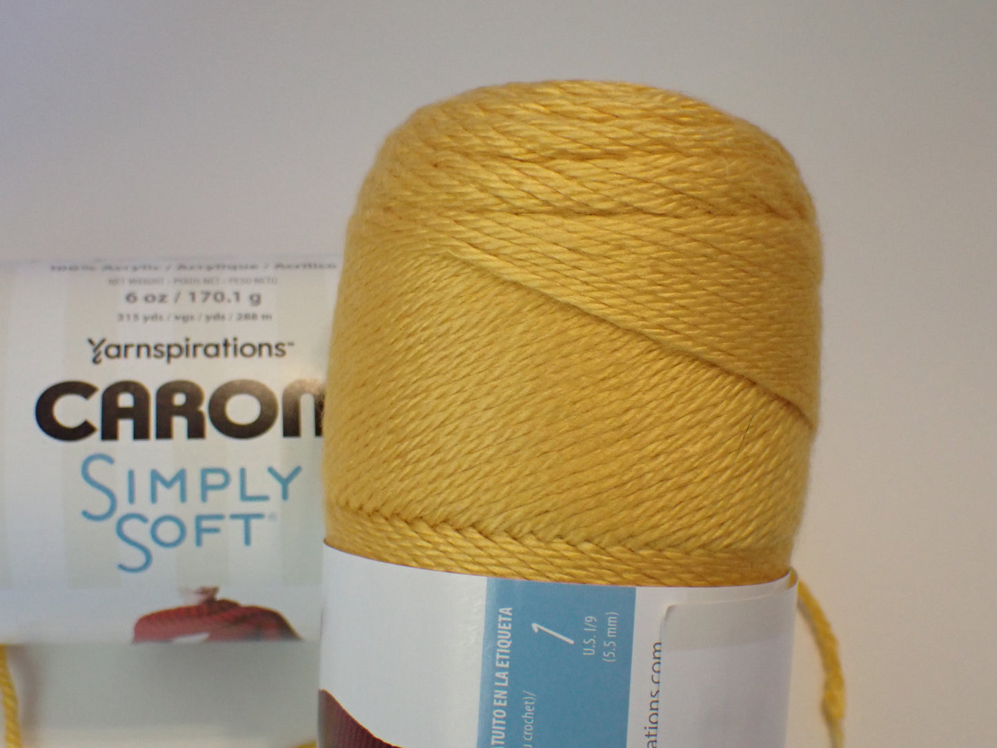 Caron Simply Soft DK weight yarn Gold