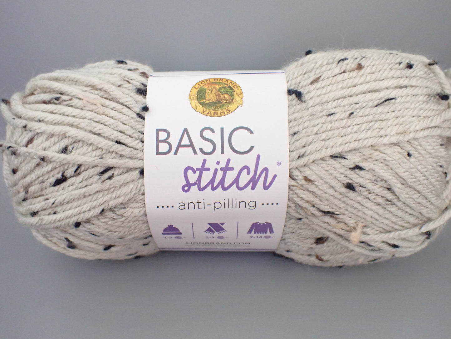 Lion Brand Yarns Worsted weight Basic Stitch Anti Pilling Almond Tweed
