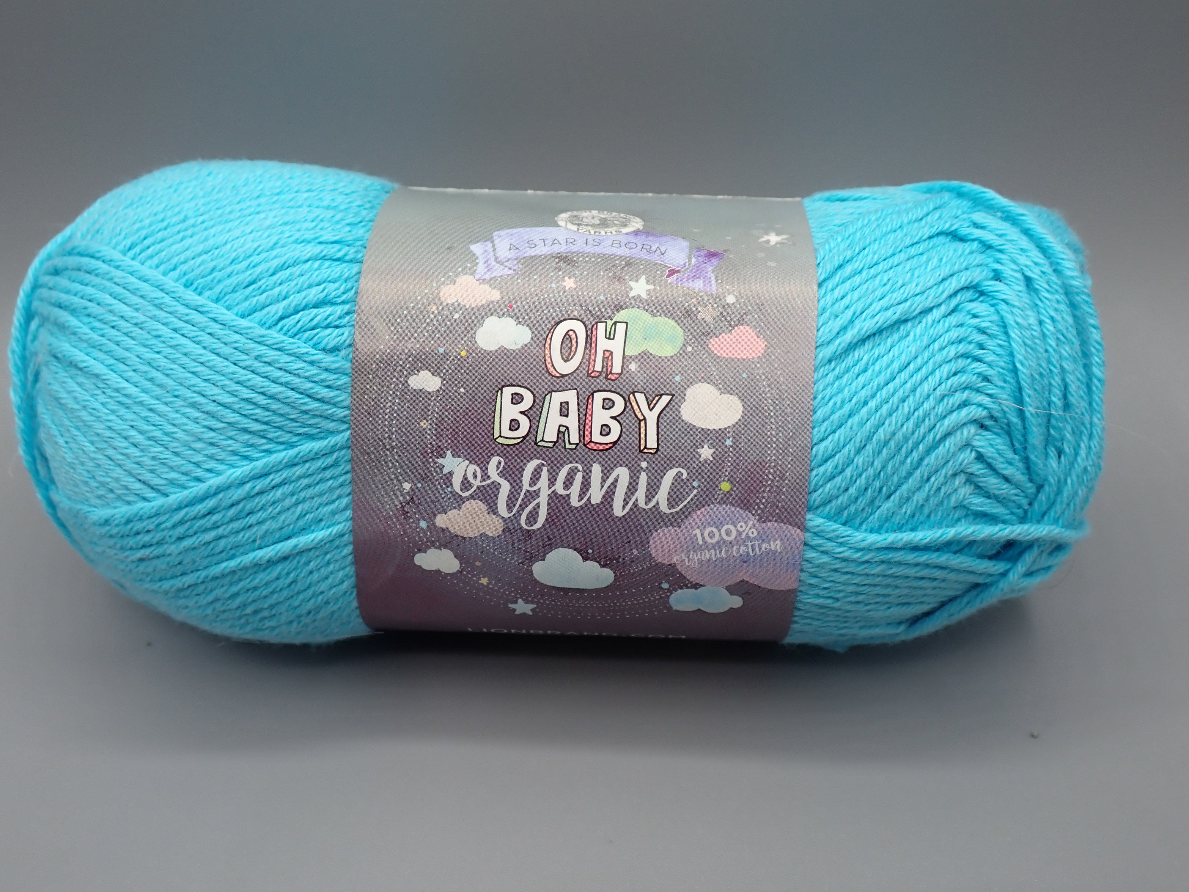 Lion Brand Yarns Sport weight Oh Baby Organic Turquoise