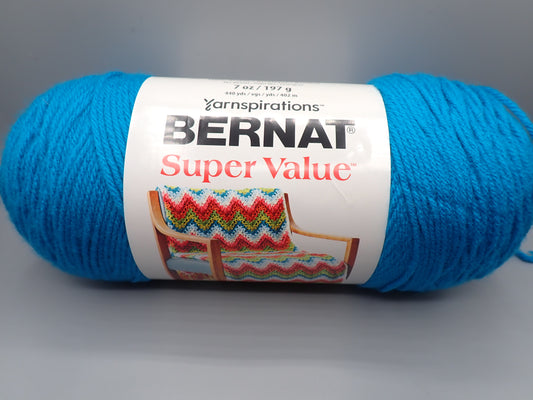 Bernat Worsted weight Super Value Yarn Peacock