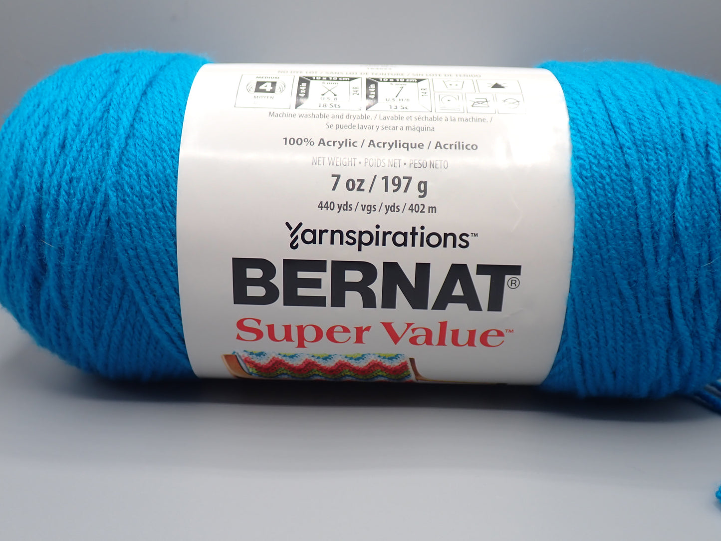Bernat Worsted weight Super Value Yarn Peacock