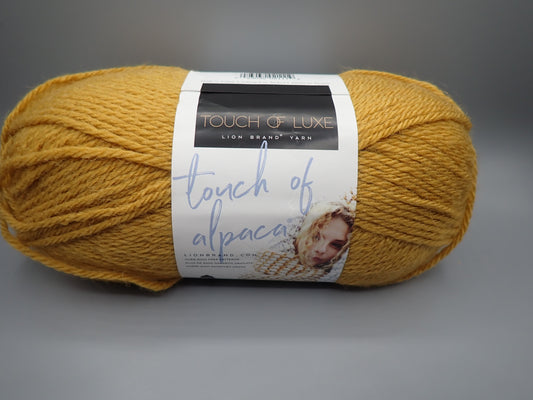 Lion Brand Yarns Worsted weight Touch of Alpaca Goldenrod