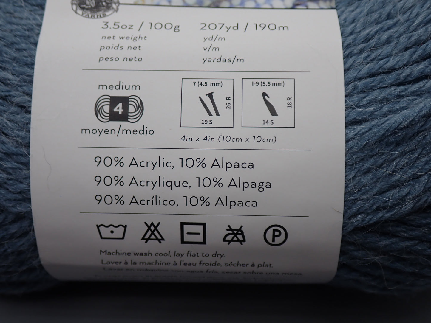 Lion Brand Yarns Worsted weight Touch of Alpaca Dusty Blue