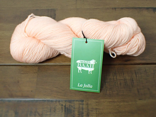 Baah La Jolla Fingering Weight Yarn Pink Sand