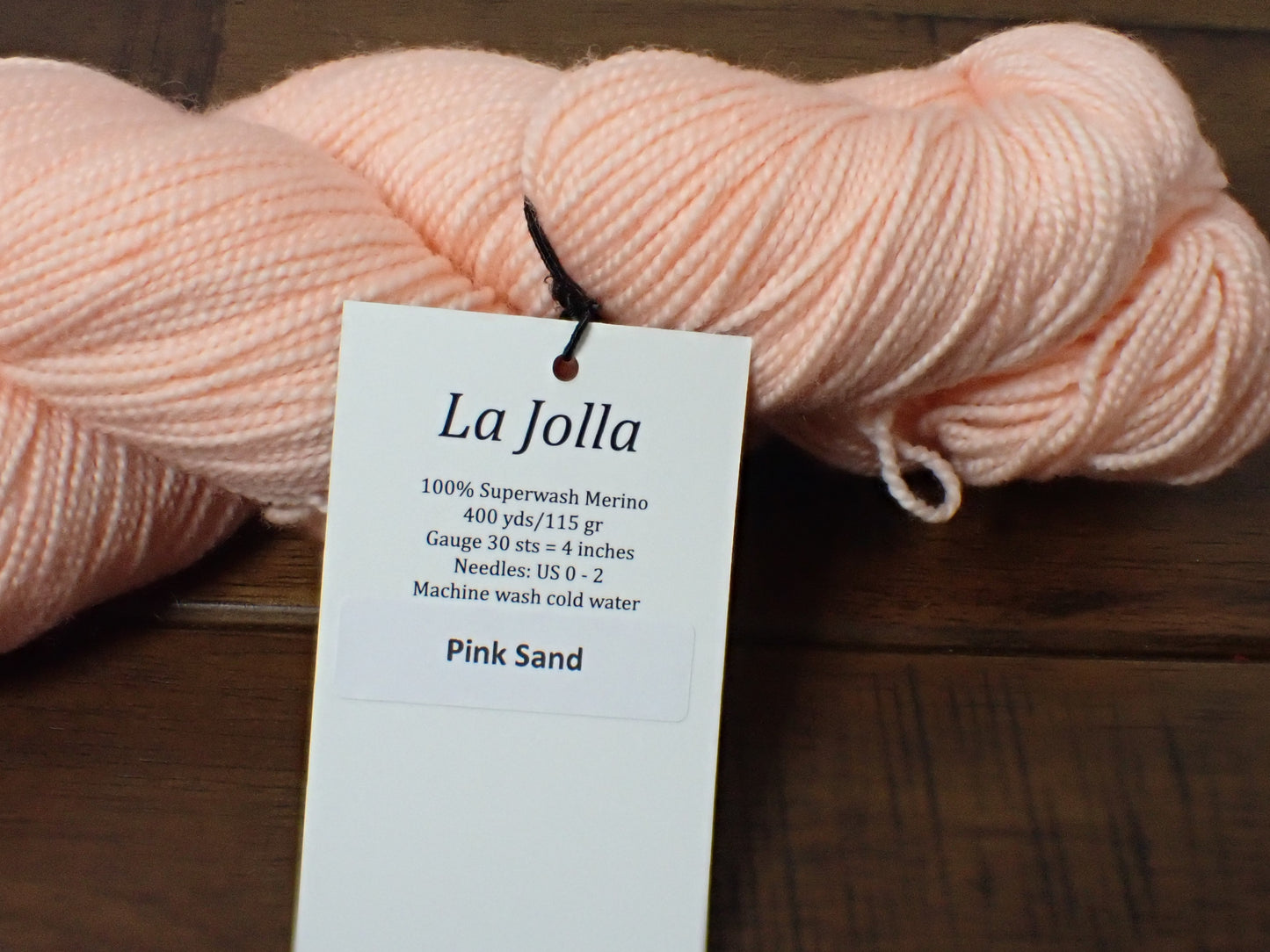 Baah La Jolla Fingering Weight Yarn Pink Sand