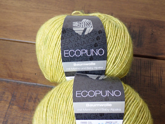Lana Grossa Yarns Ecopuno DK weight yarn Pea