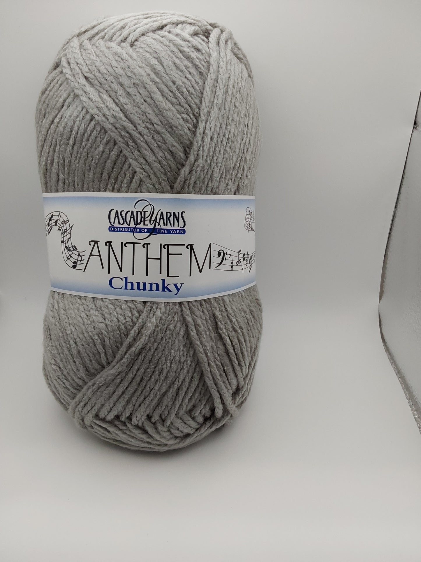 Cascade Yarns Anthem Chunky Bulky weight yarn Silver