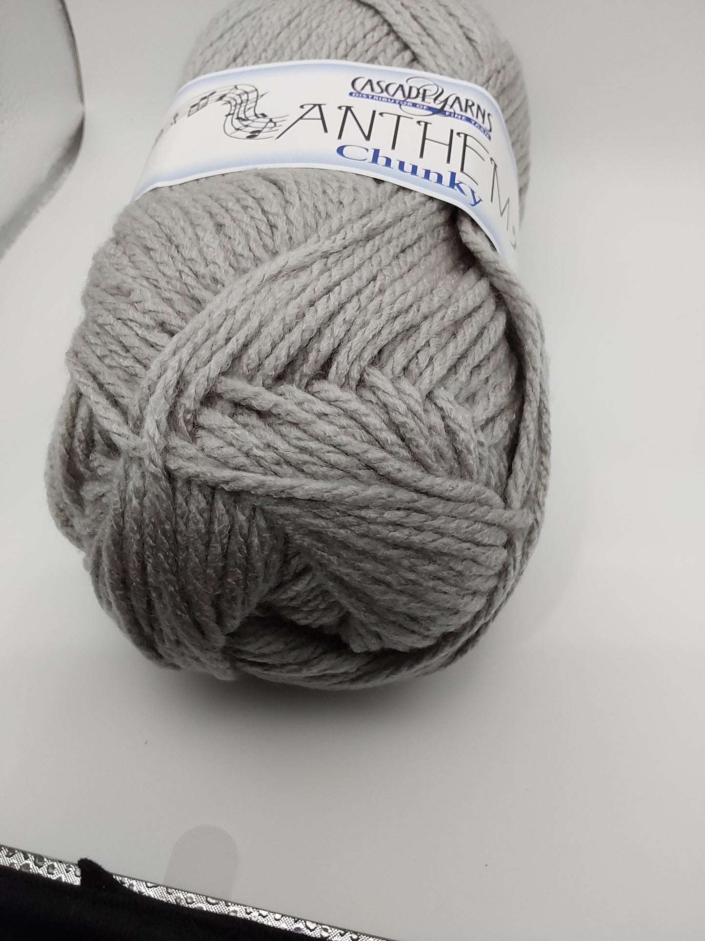 Cascade Yarns Anthem Chunky Bulky weight yarn Silver