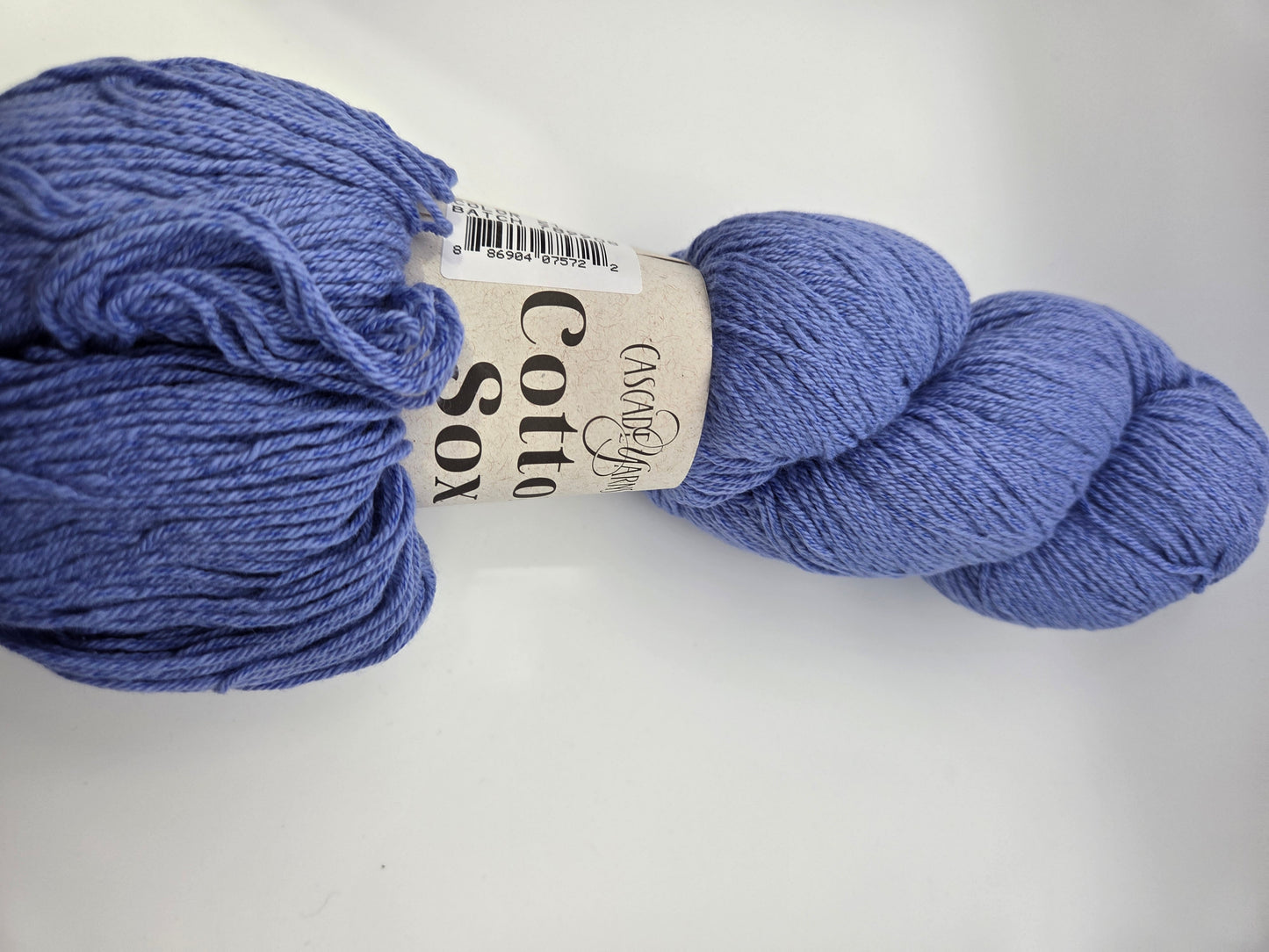 Cascade Yarns Cotton Sox Sock weight Cornflower Blue
