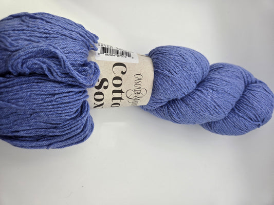 Cascade Yarns Cotton Sox Sock weight Cornflower Blue