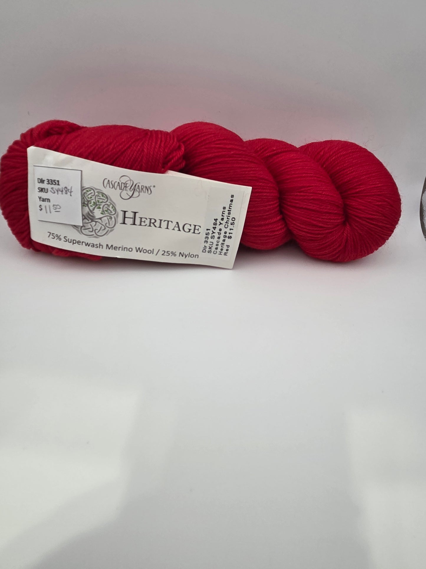 Cascade Yarns Heritage Fingering weight Christmas Red