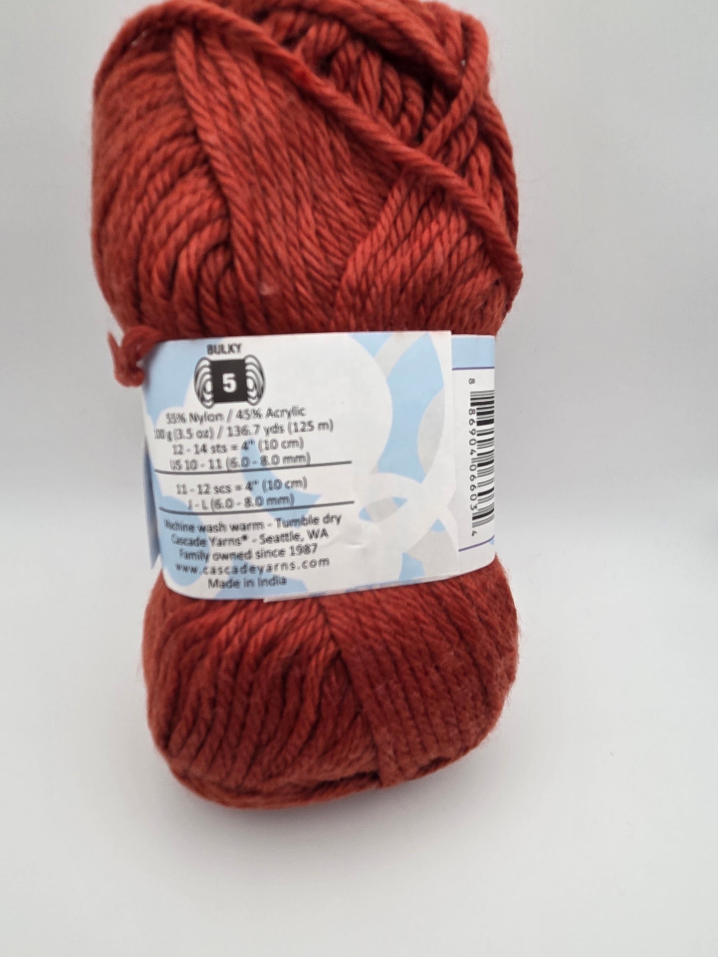 Cascade Yarns Cherub Chunky Bulky weight Ruby