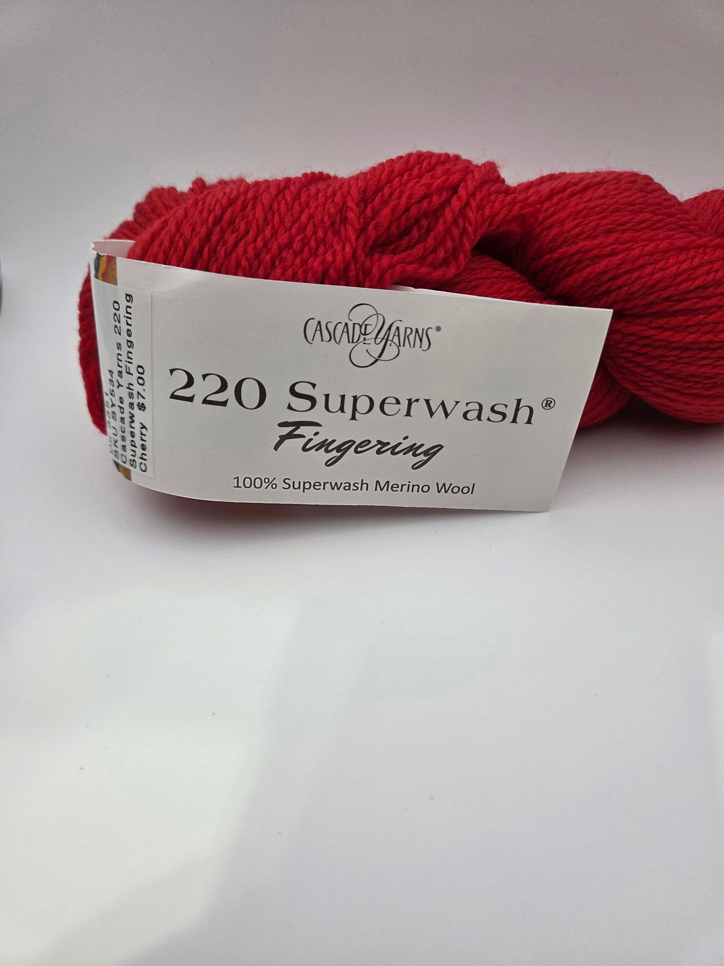 Cascade Yarns 220 Superwash Fingering weight Cherry