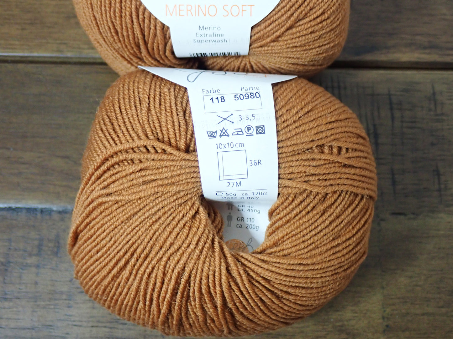 GGH Yarns Merino Soft Sport weight Brass