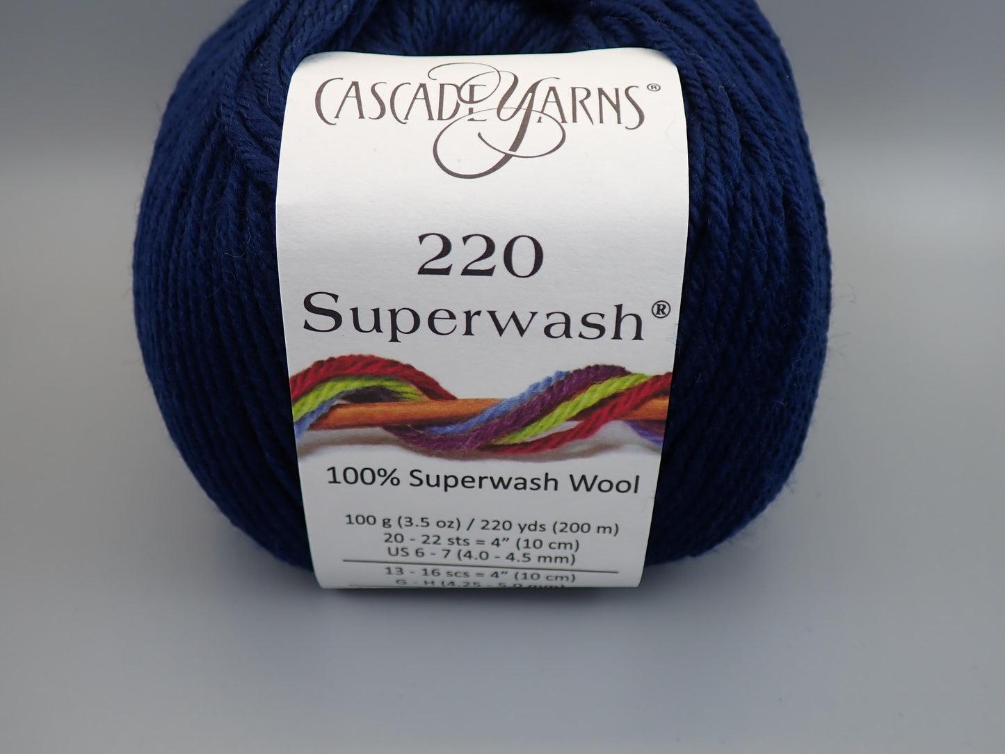 Cascade Yarns 220 Superwash DK weight Navy