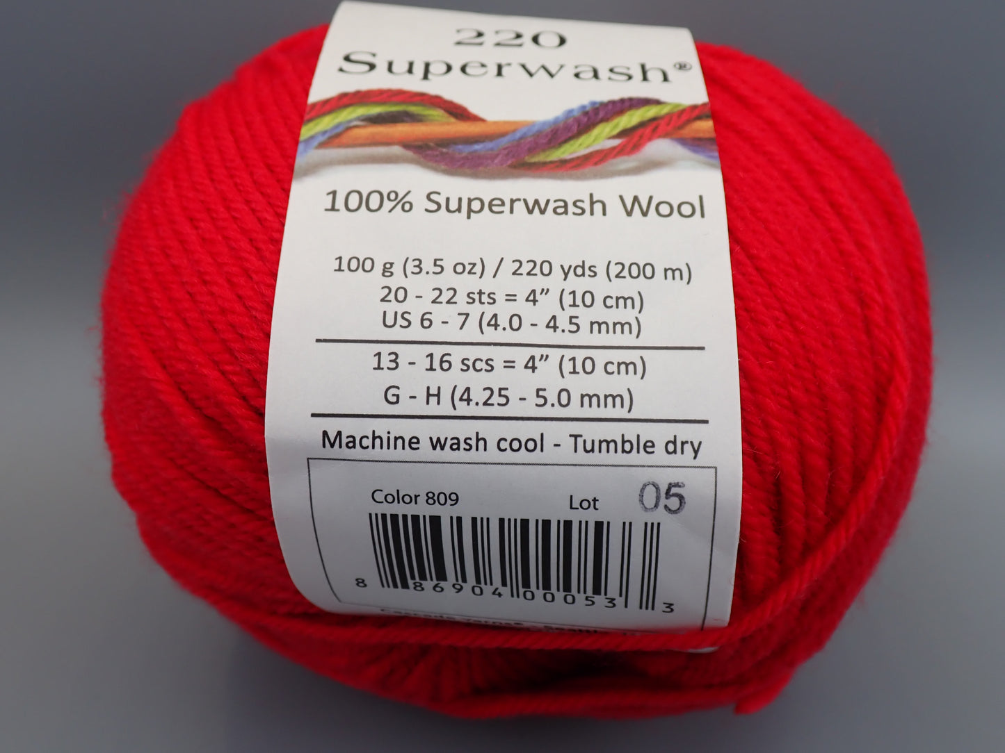 Cascade Yarns 220 Superwash DK weight Really Red