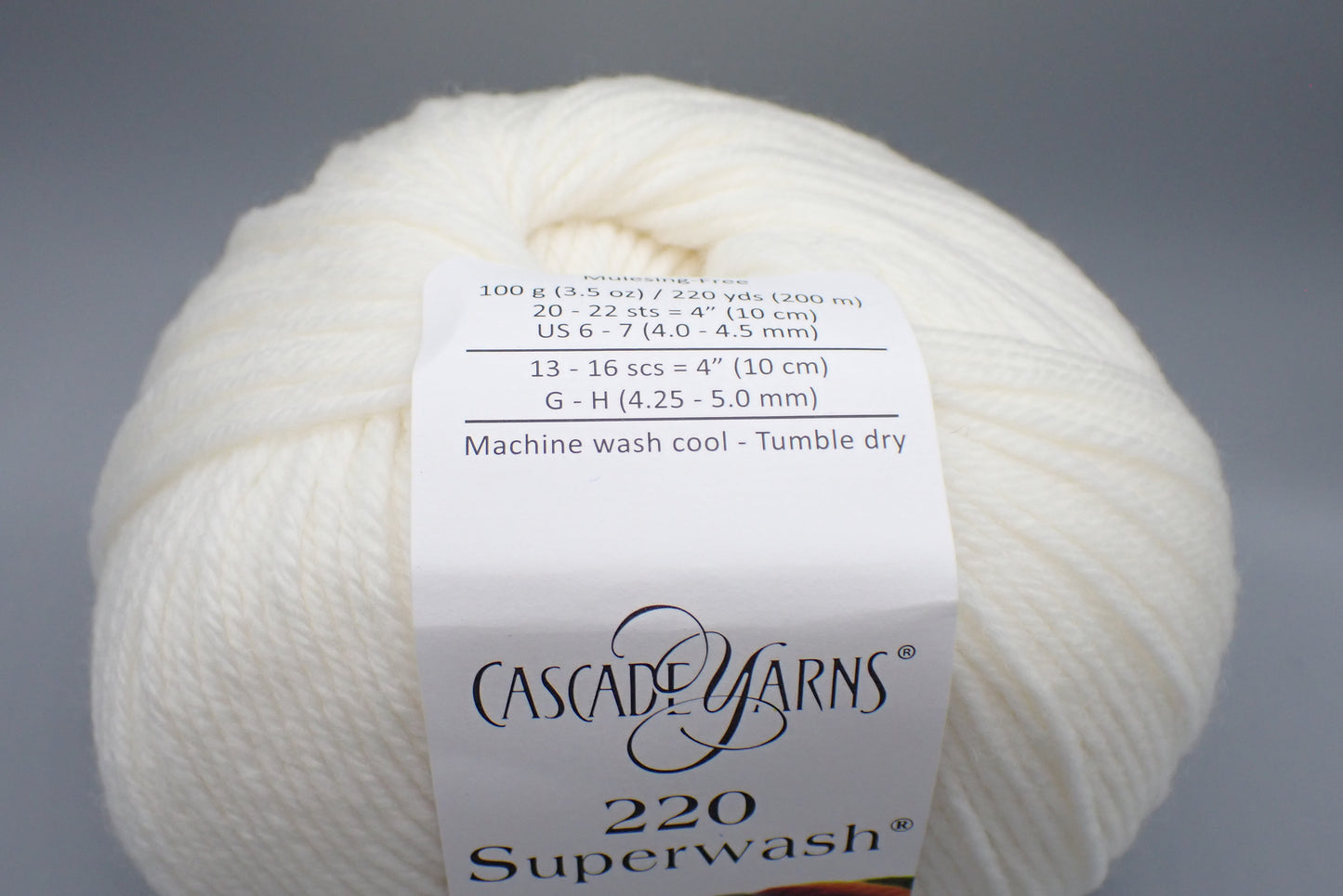 Cascade Yarns 220 Superwash DK weight White