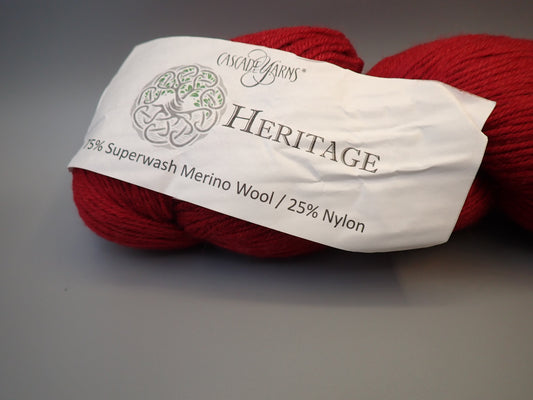 Cascade Yarns Heritage Fingering weight Red