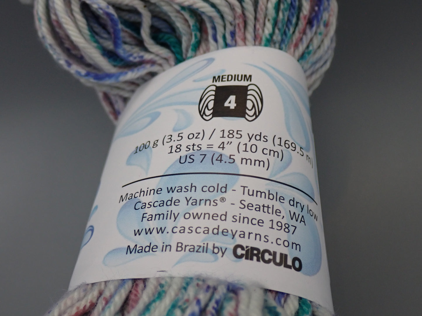 Cascade Yarns Nifty Cotton Splash Worsted weight Spectrum