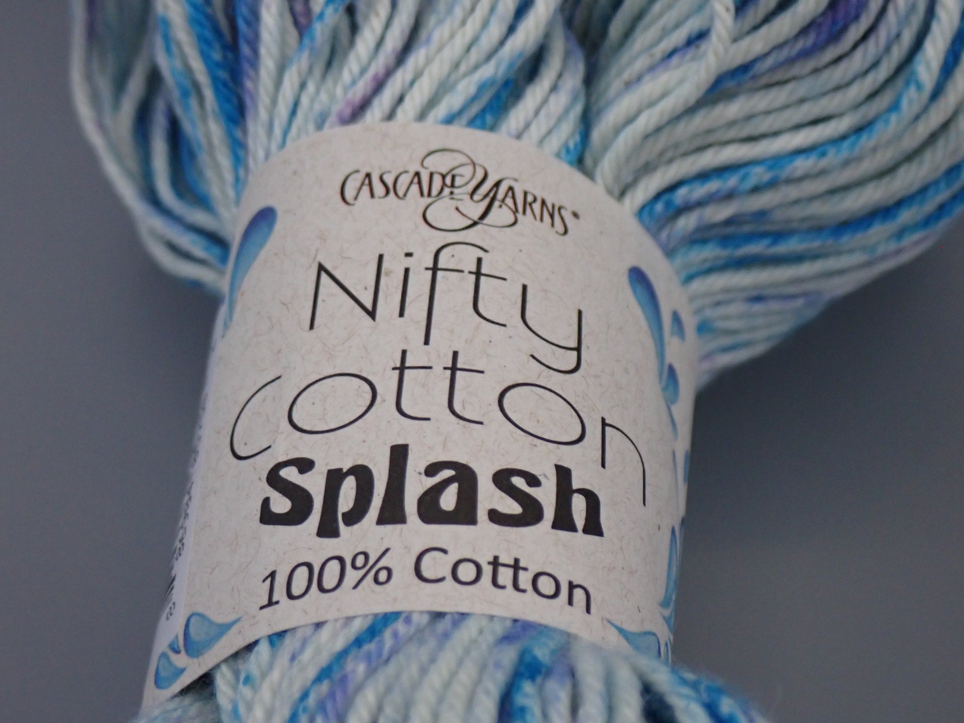 Cascade Yarns Nifty Cotton Splash Worsted weight Hydrangea