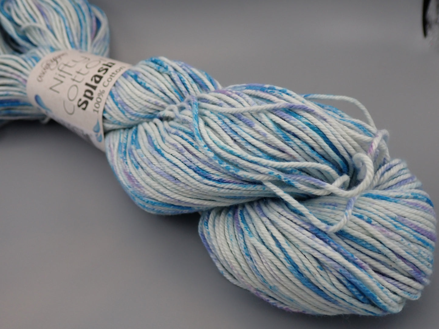 Cascade Yarns Nifty Cotton Splash Worsted weight Hydrangea