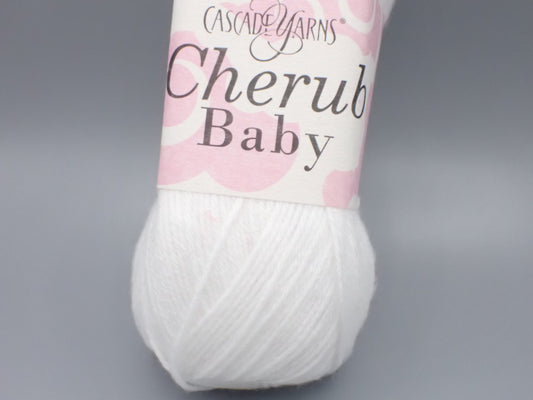 Cascade Yarns Cherub Baby Sock weight White