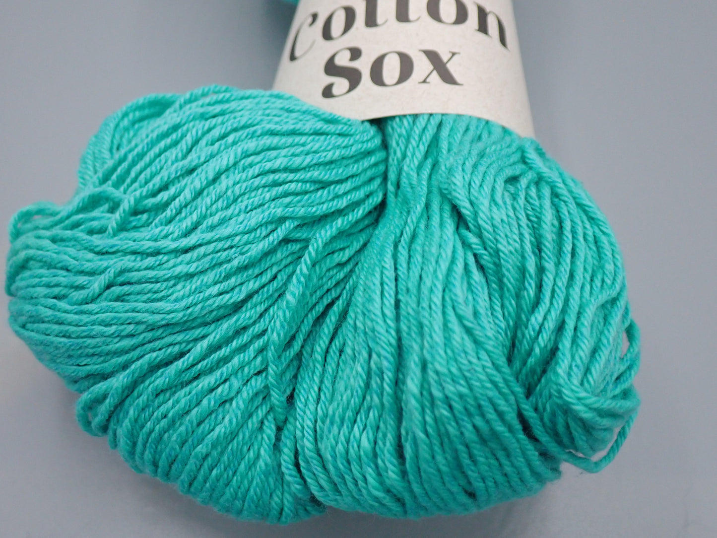 Cascade Yarns Cotton Sox Sock weight Blue Turquoise