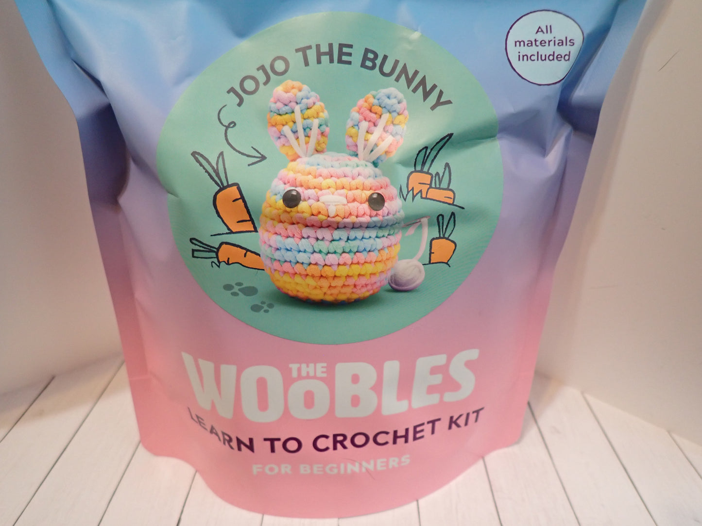 The Woobles JoJo the Bunny Begin to Crochet Kit