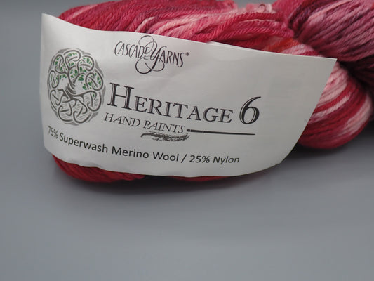 Cascade Yarns Heritage 6 Hand Paints Sock weight Roses