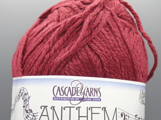 Cascade Yarns Anthem Chunky Bulky weight yarn Raspberry