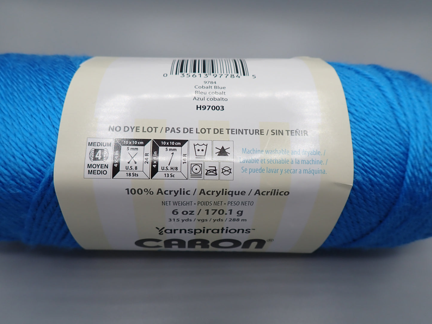 Caron Simply Soft DK weight yarn Cobalt Blue